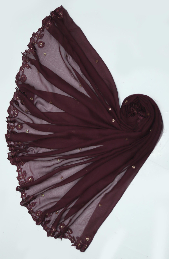 EMBROIDERED SEQUINS ORGANZA 3PC E#006