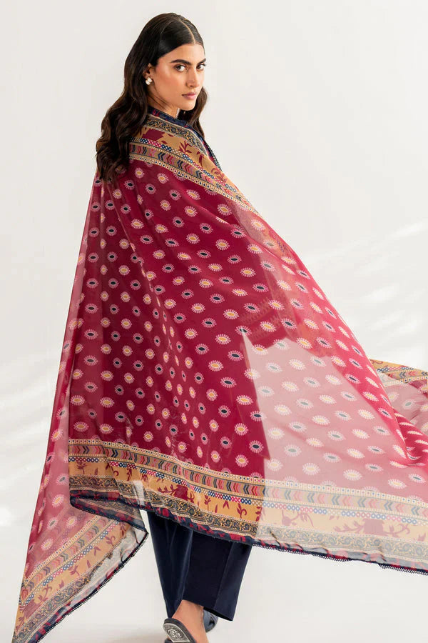 Sapphire D#014 – Luxury 3pc Dhanak Suit with Wool Shawl