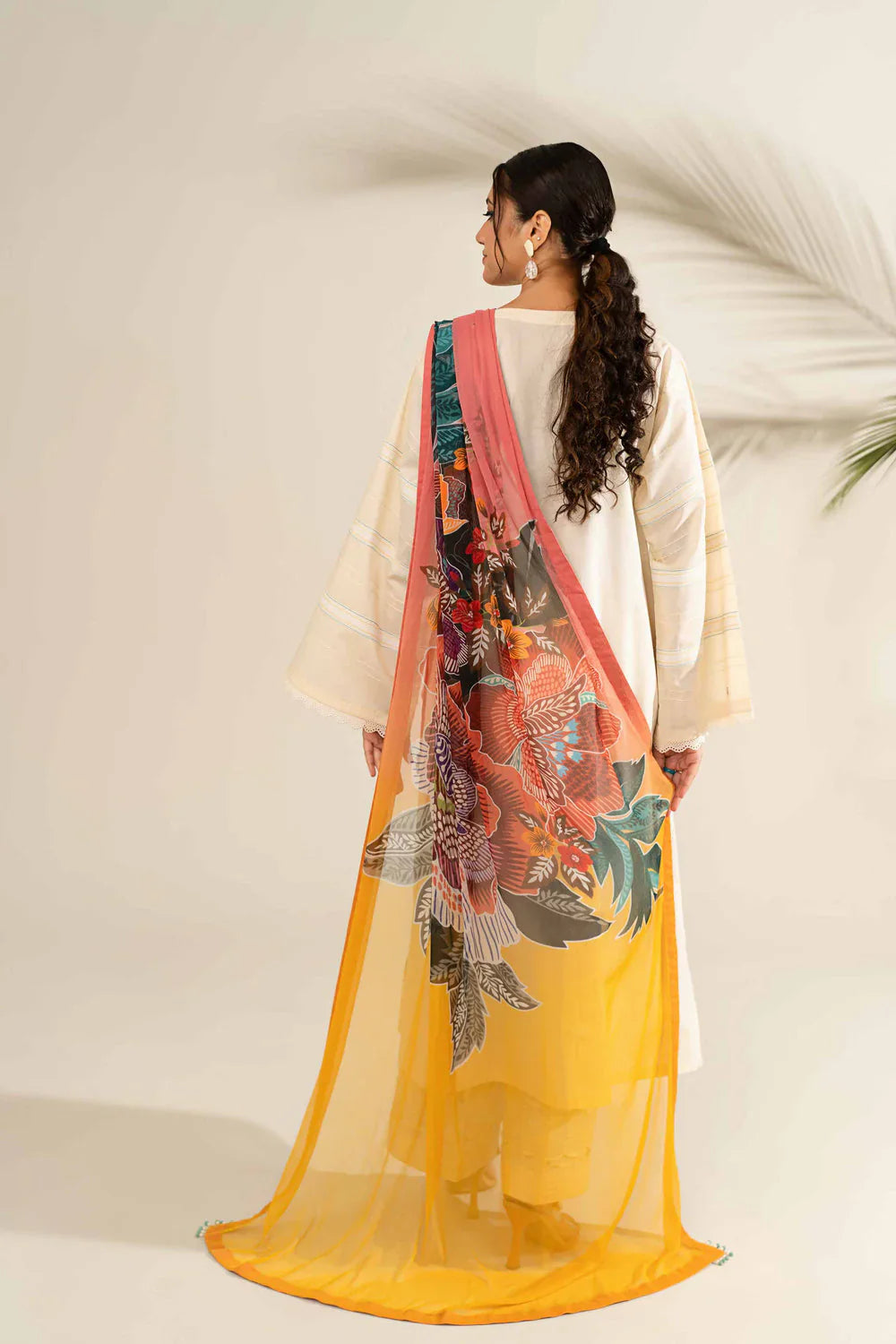 Nishat D#012 – Luxury 3pc Dhanak Suit with Wool Shawl
