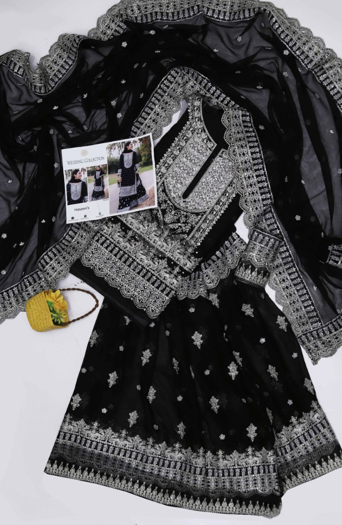 BAROQUE LUXURY EMBRIODERD CHIFFON 3PC E#003