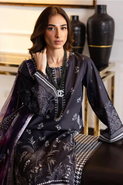 Nureh D#015 – Luxury 3pc Dhanak Suit with Wool Shawl