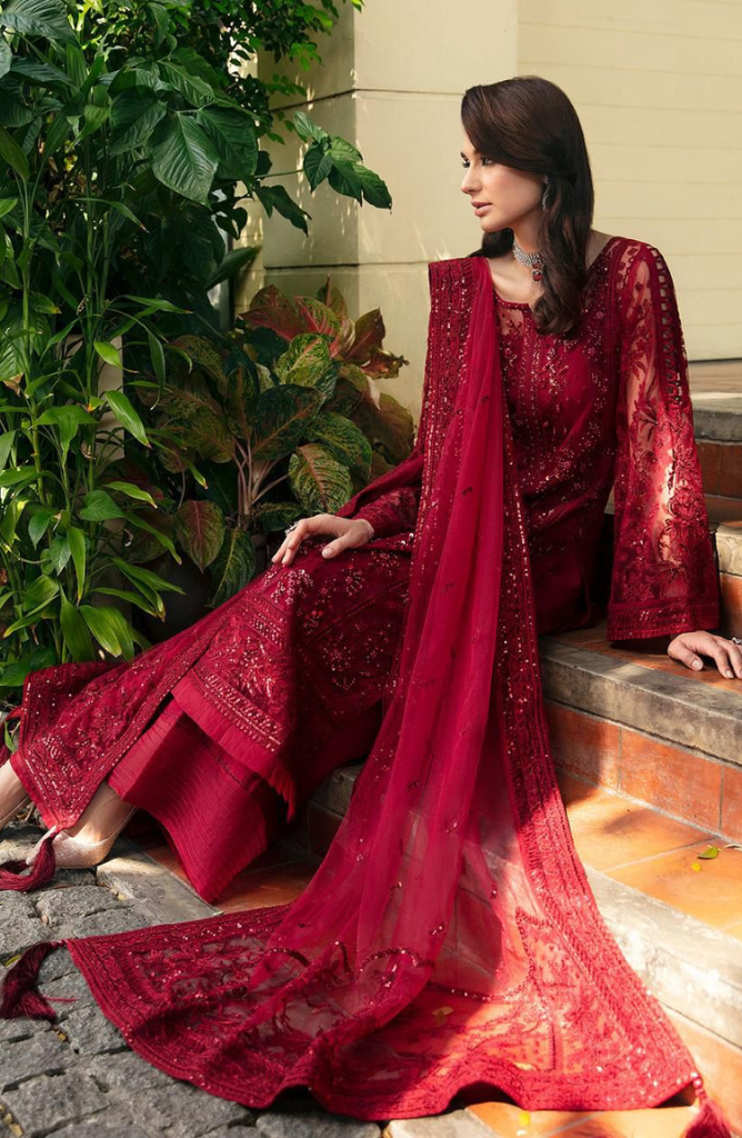 GULAAL LUXURY EMBRIODERED CHIFFON 3PC E#004