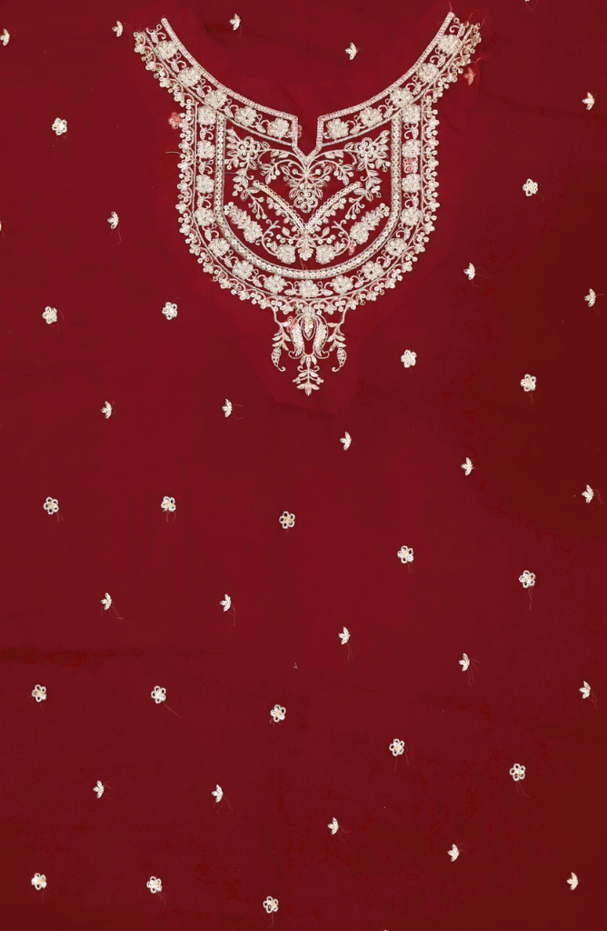 BAROQUE LUXURY EMBRIODERD CHIFFON 3PC E#002