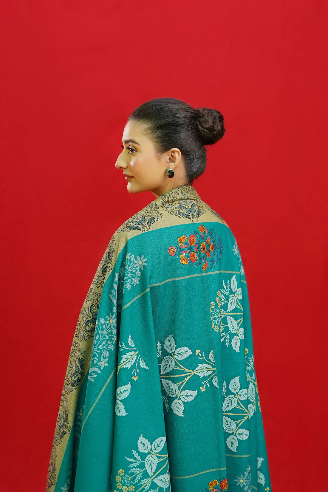 Urge D#052 – Luxury 3pc Dhanak Suit with Wool Shawl