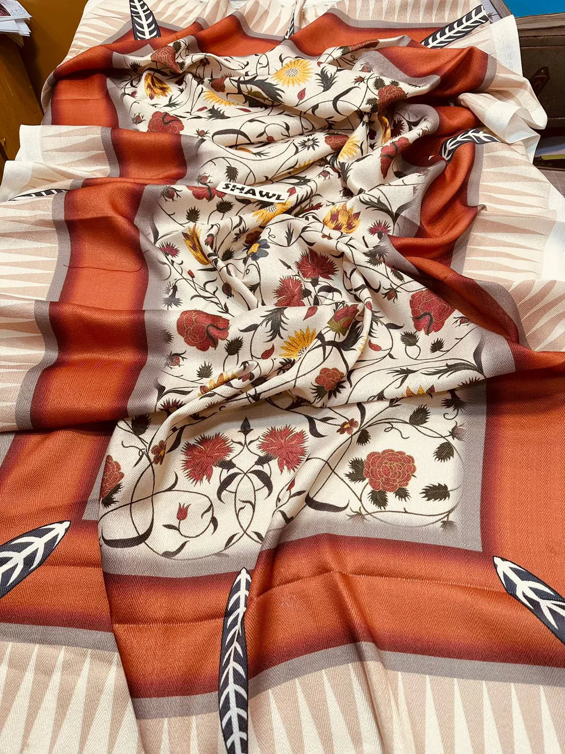 Urge D#013 – Luxury 3pc Dhanak Suit with Wool Shawl