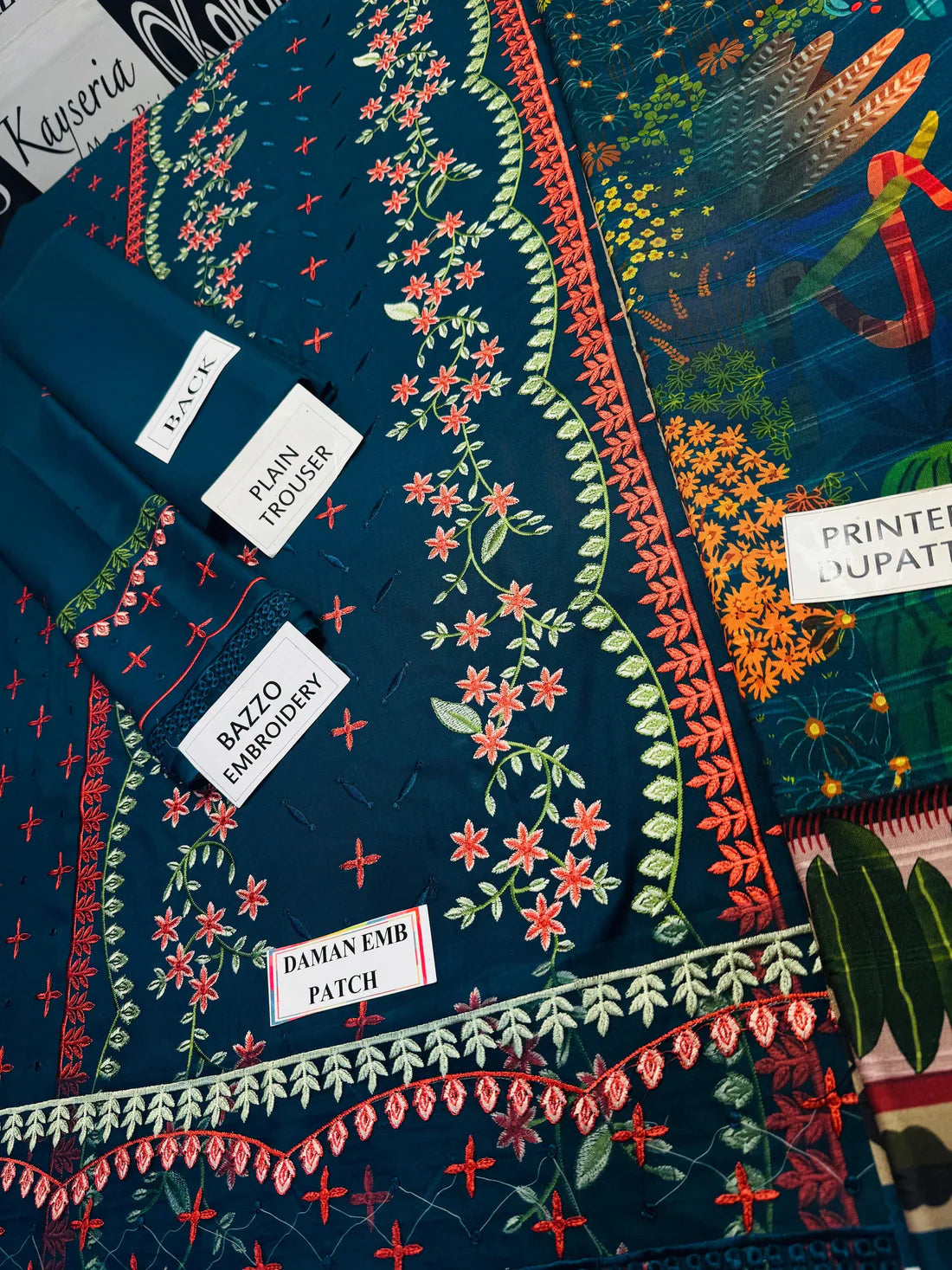 Sobia D#049 – Luxury 3pc Dhanak Suit with Wool Shawl