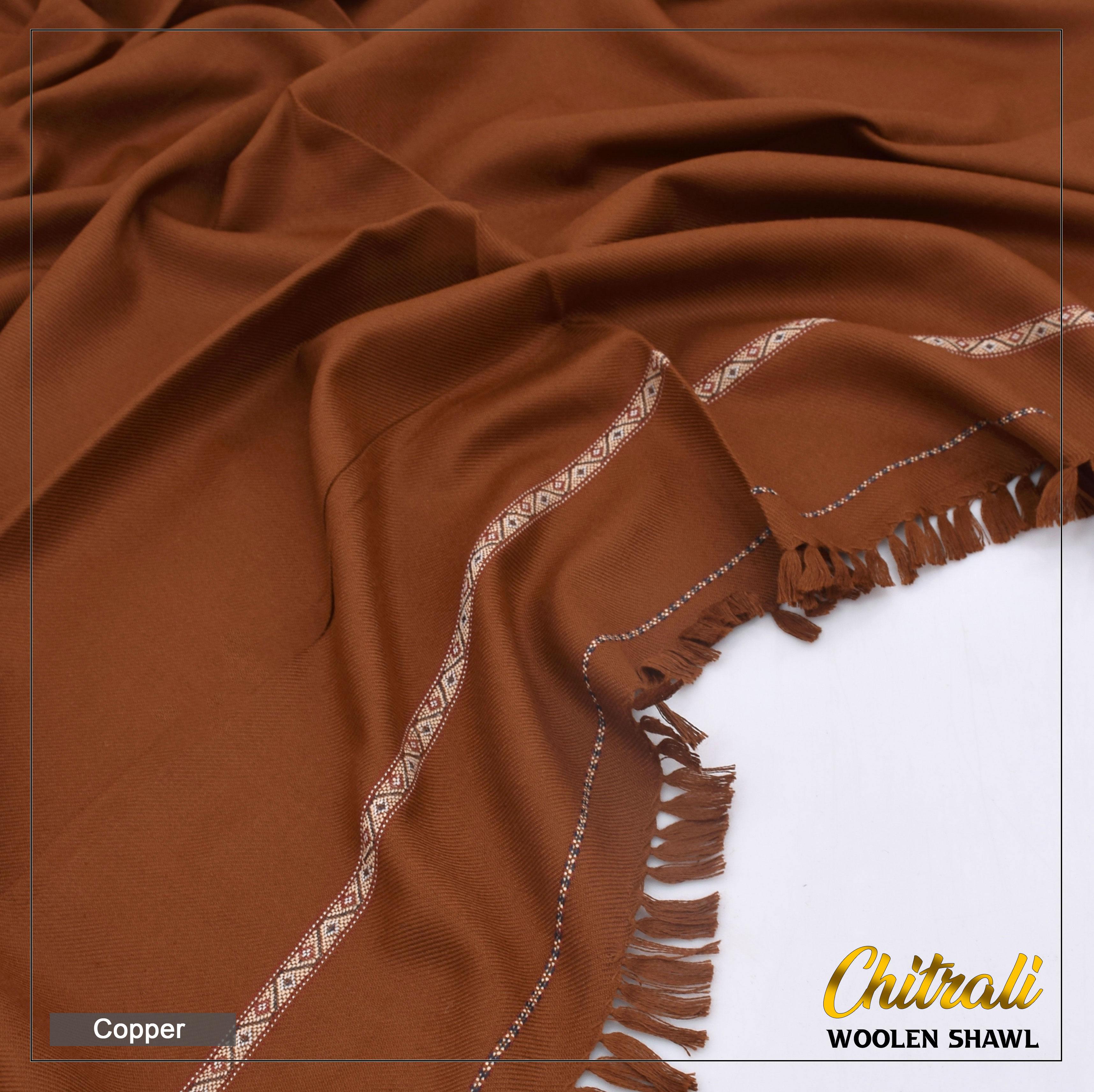 Handmade Pure Chitrali Wool Shawl H#005