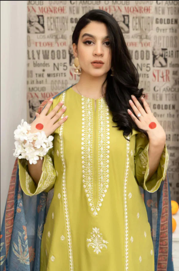 Urge D#010 – Luxury 3pc Dhanak Suit with Wool Shawl