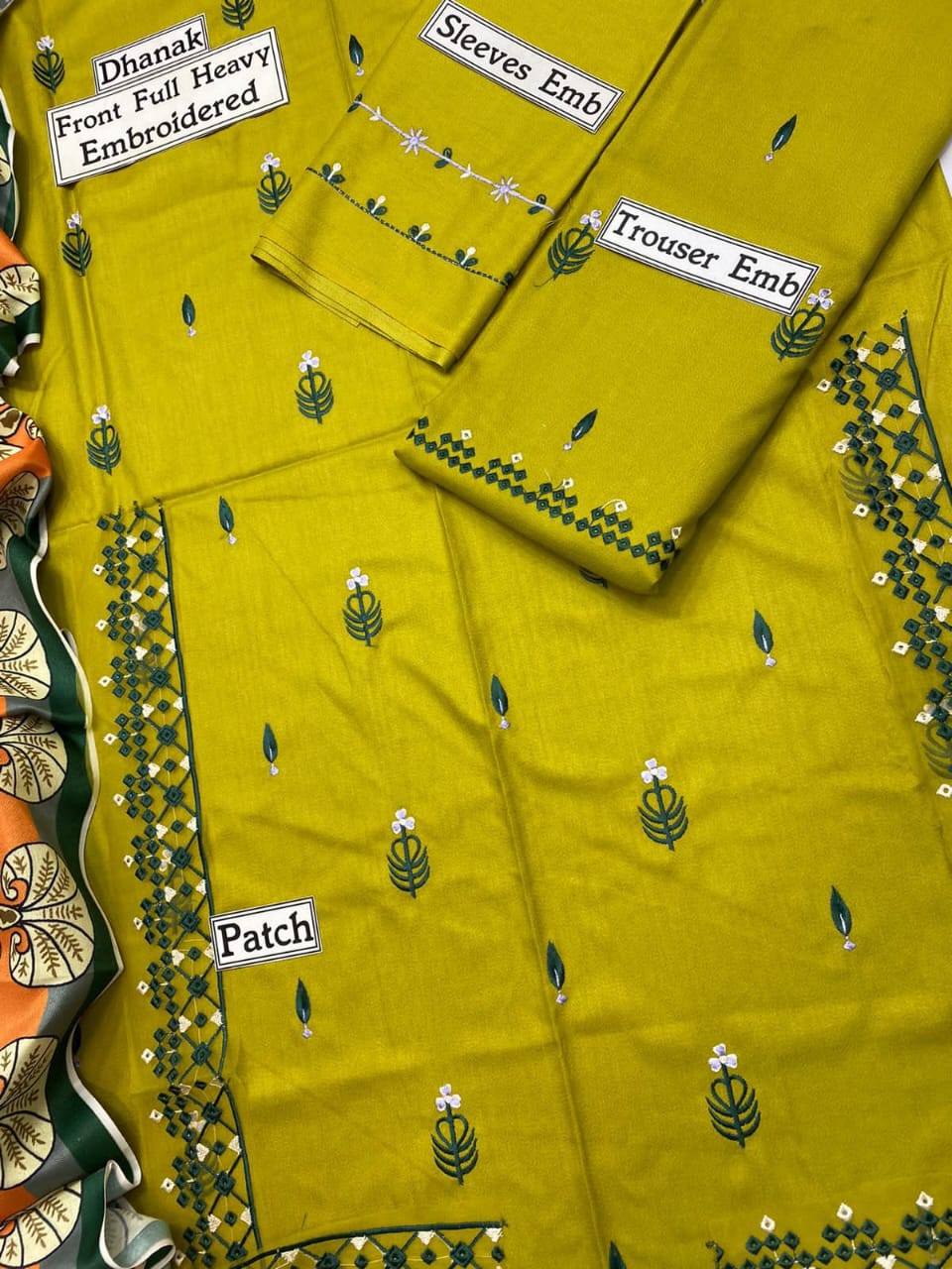 Urge D#051 – Luxury 3pc Dhanak Suit with Wool Shawl