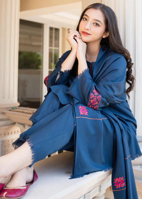 Aisling D#037 – Luxury 3pc Dhanak Suit with Wool Shawl